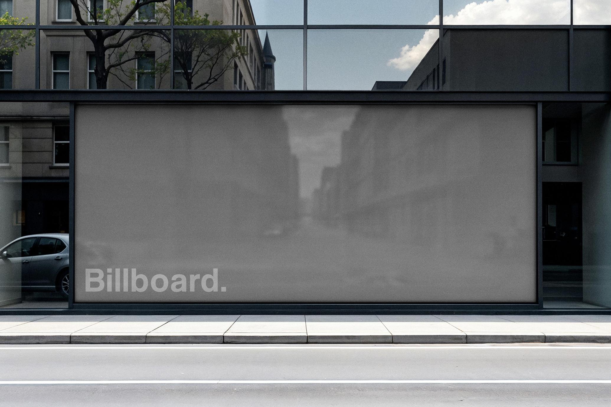 Large Shopfront Billboard Mockup