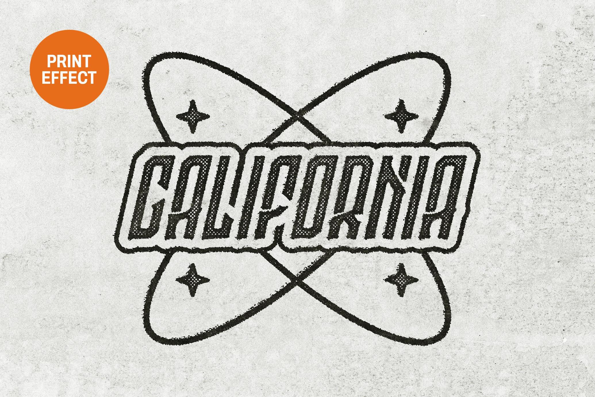 Stamp Print Text & Logo Effect