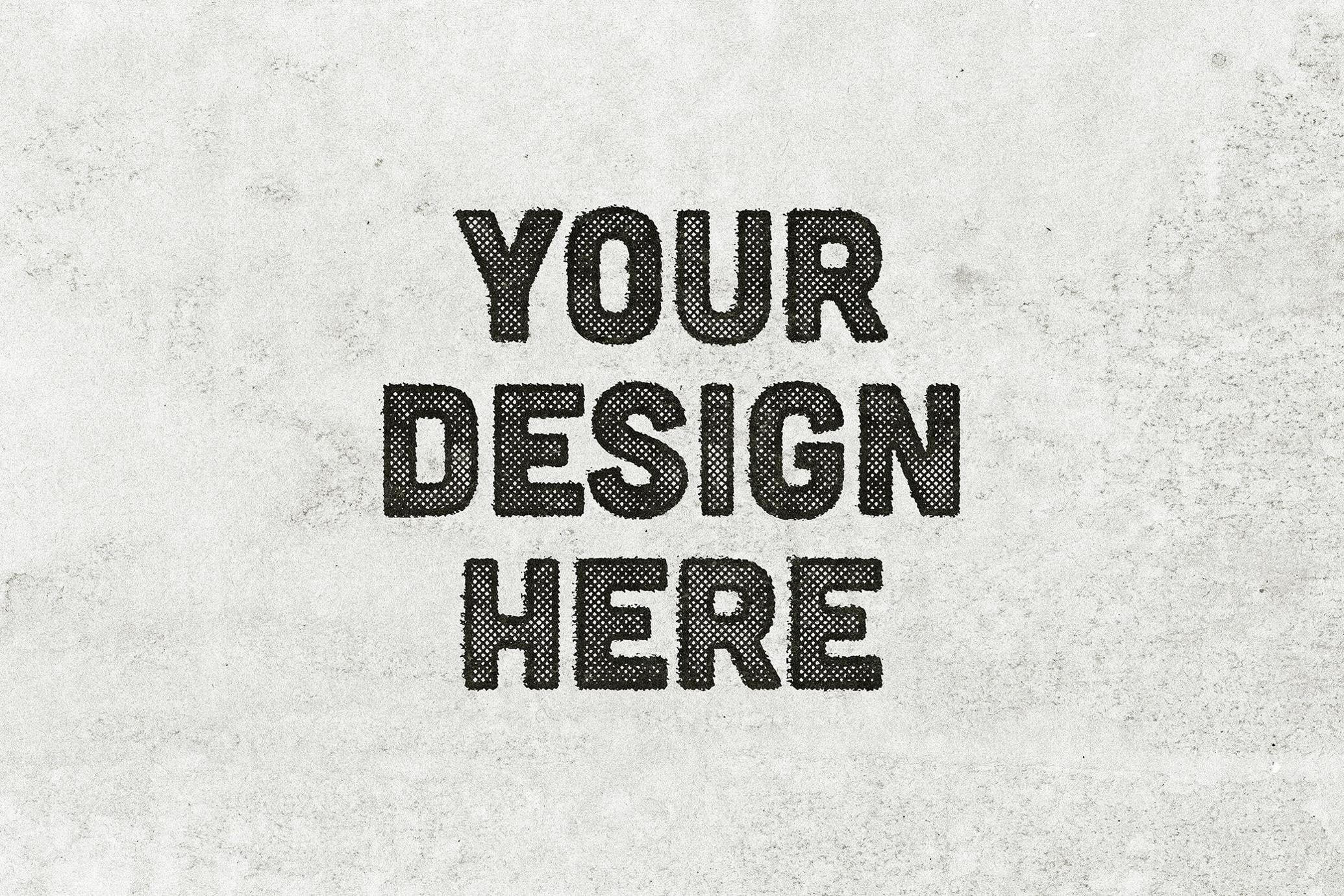Stamp Print Text & Logo Effect