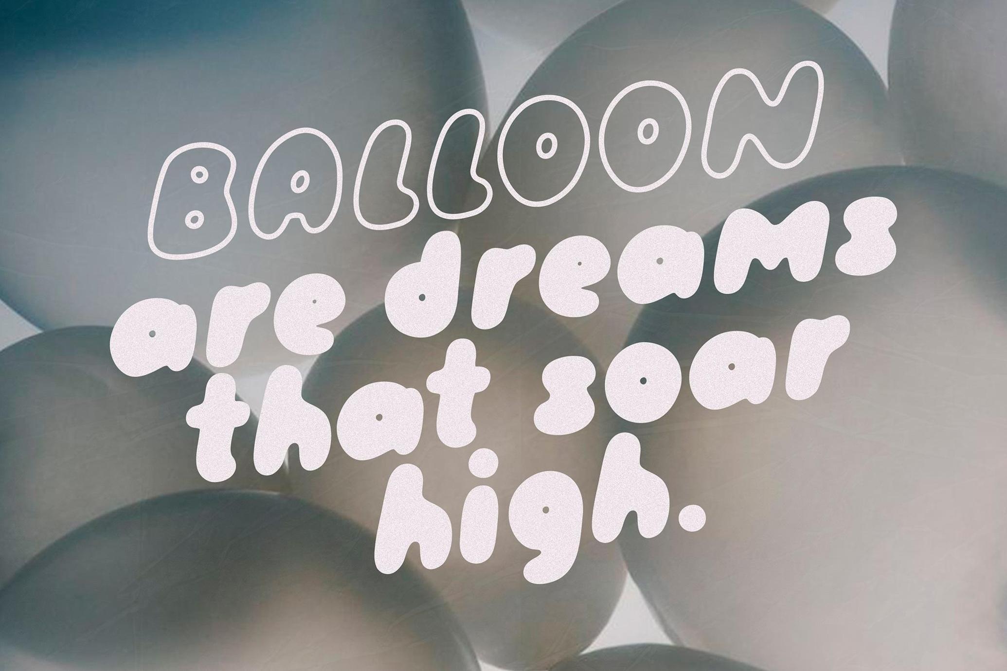 Fluffy Morning | Bubble Font DUO