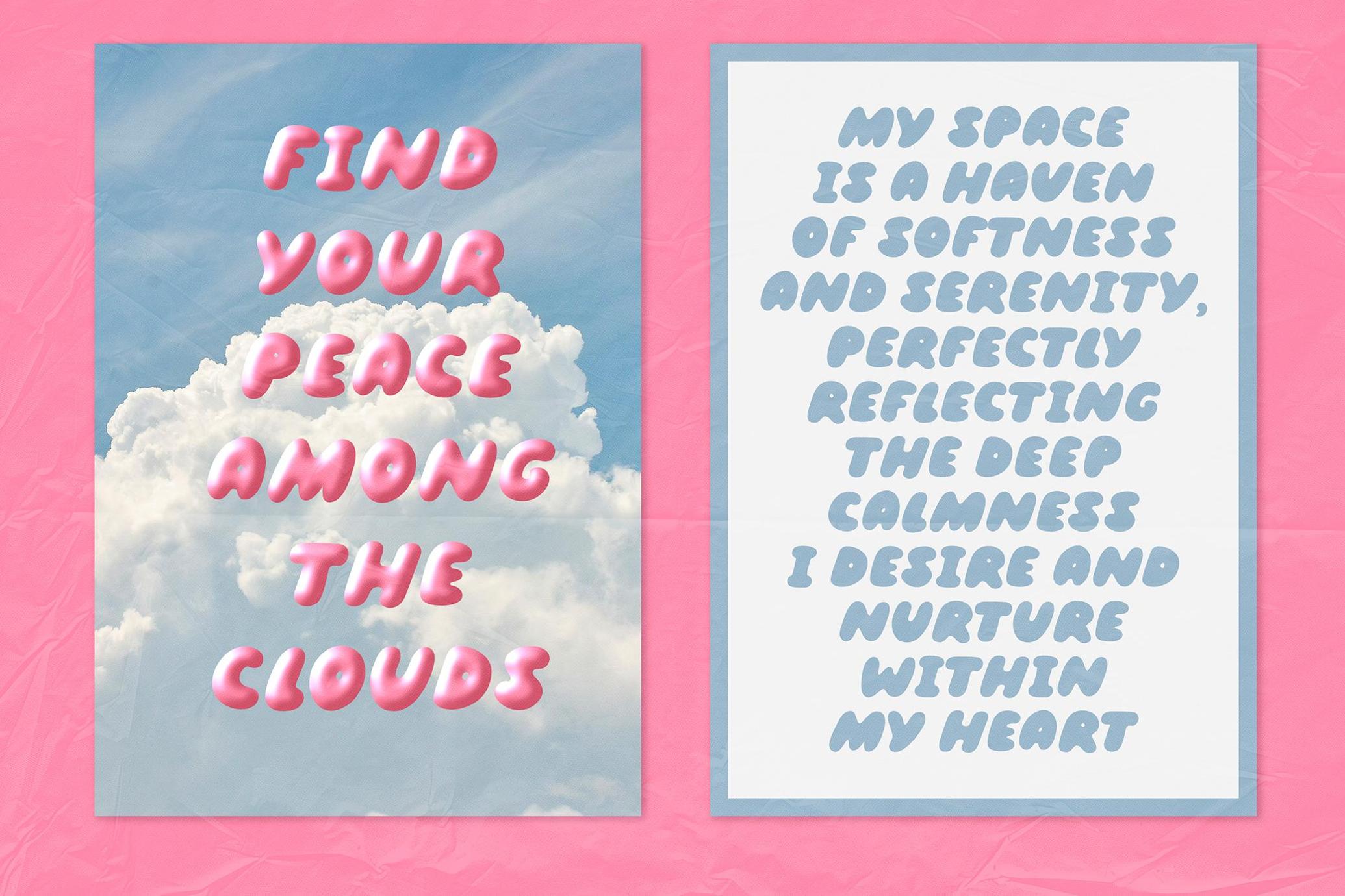 Fluffy Morning | Bubble Font DUO