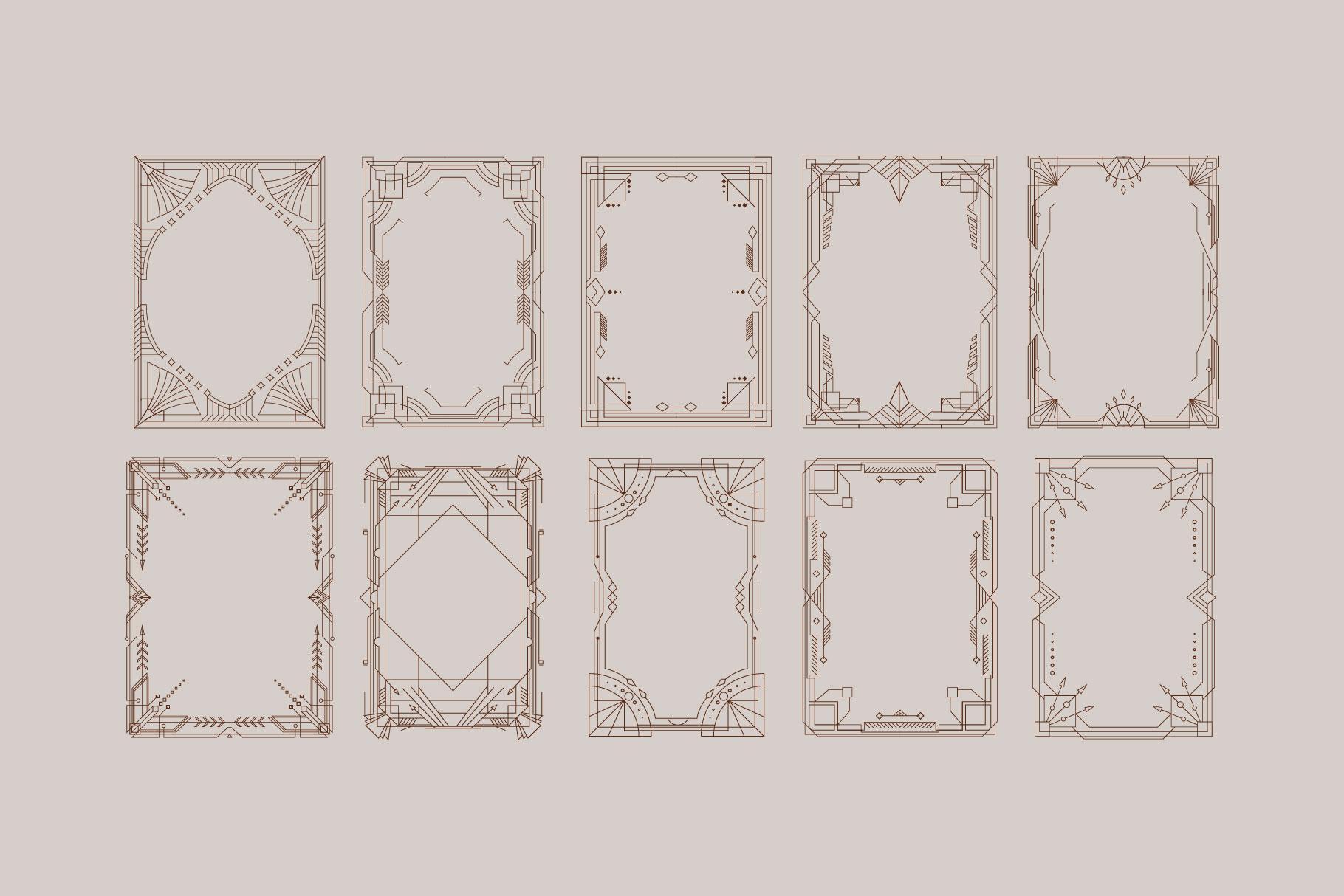 Art Deco Frames Collection