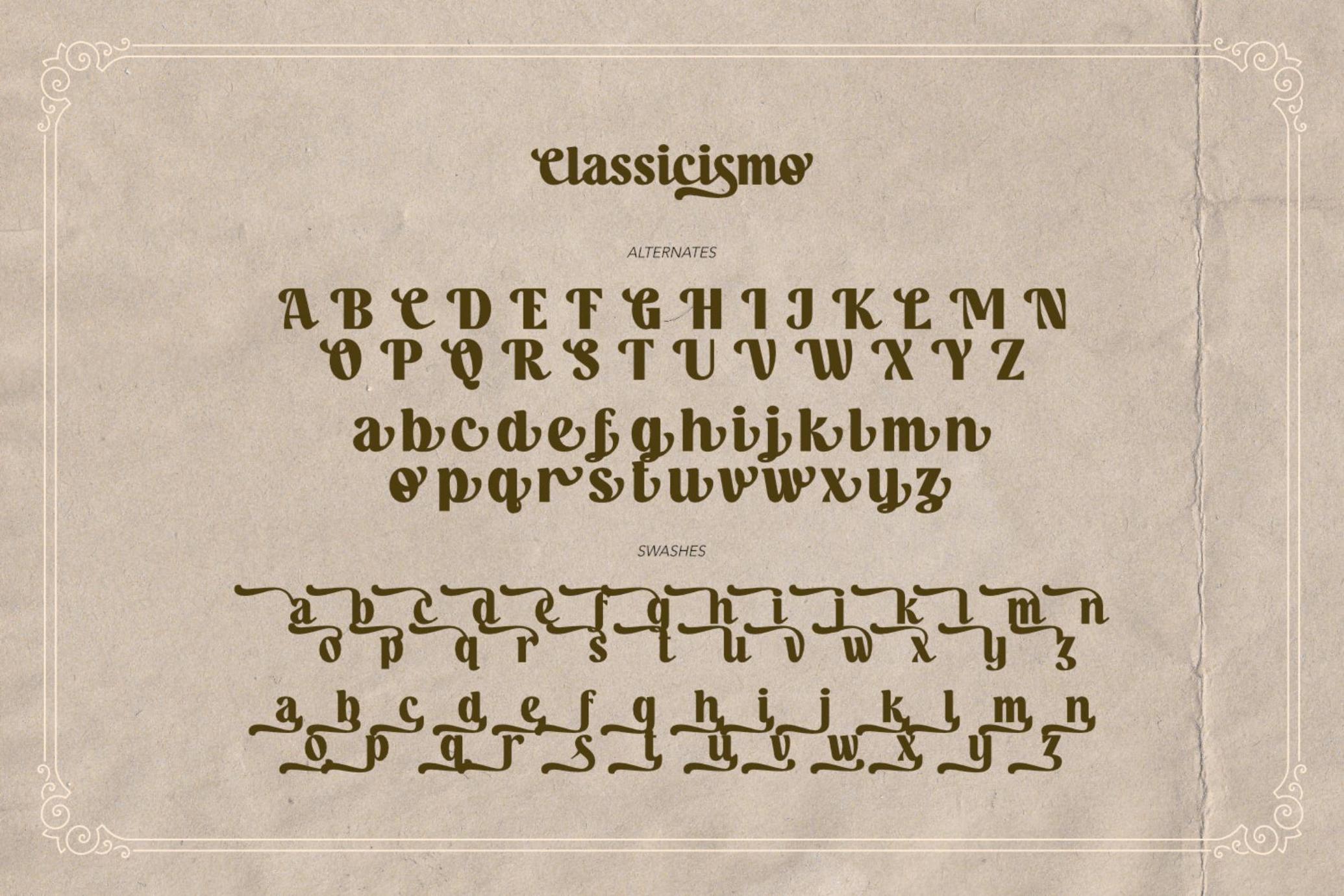 Classicismo - Gentleman Font