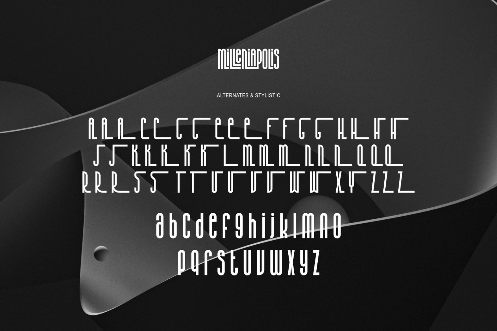 Milleniapolis - Futuristic Font