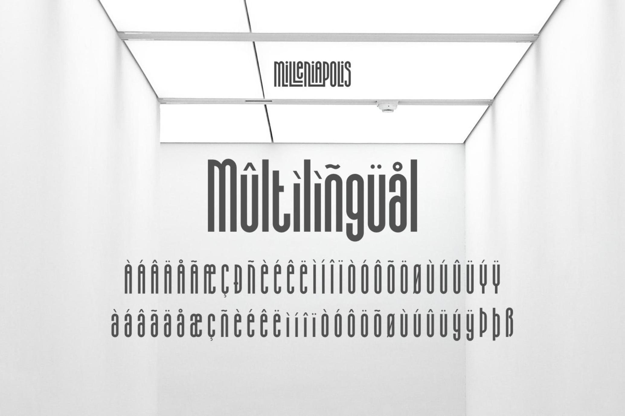 Milleniapolis - Futuristic Font