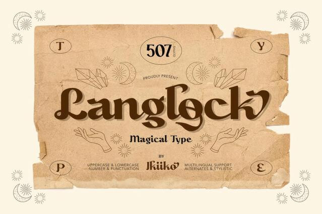 Langlock - Magical Font