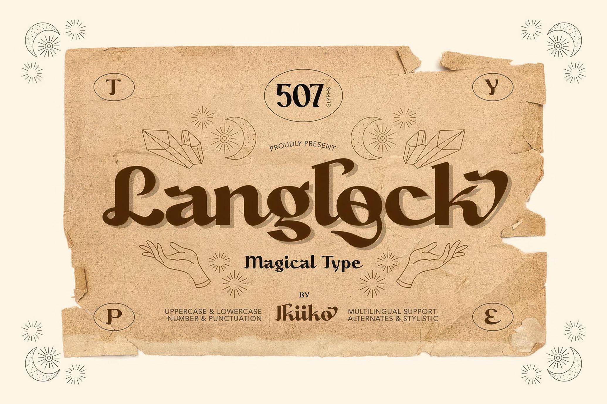 Langlock - Magical Font