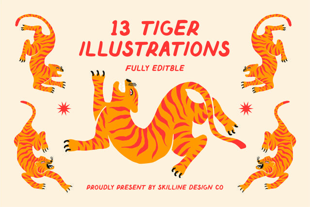 Tiger Vector Illustrations