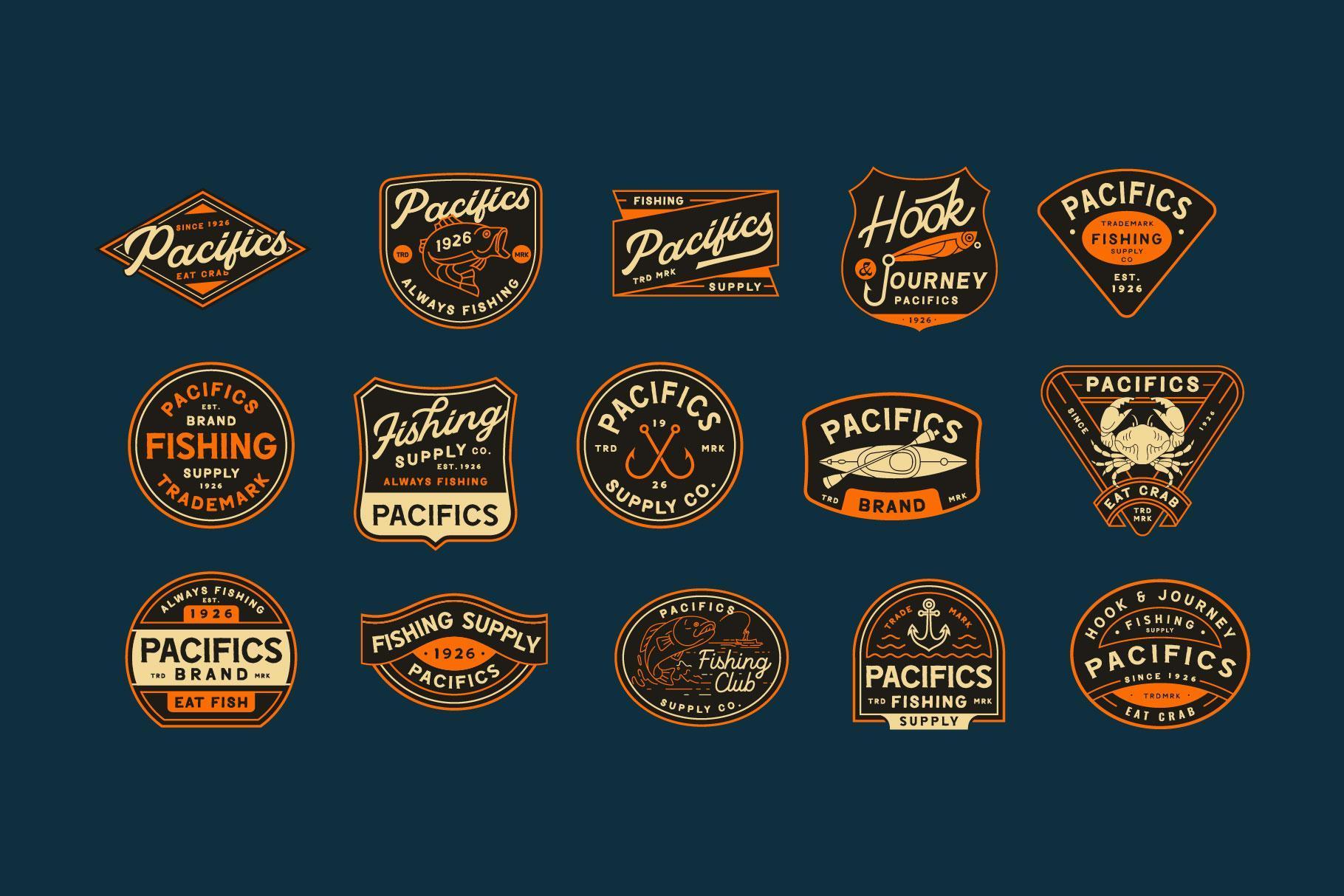 Vintage Fishing Logo Templates
