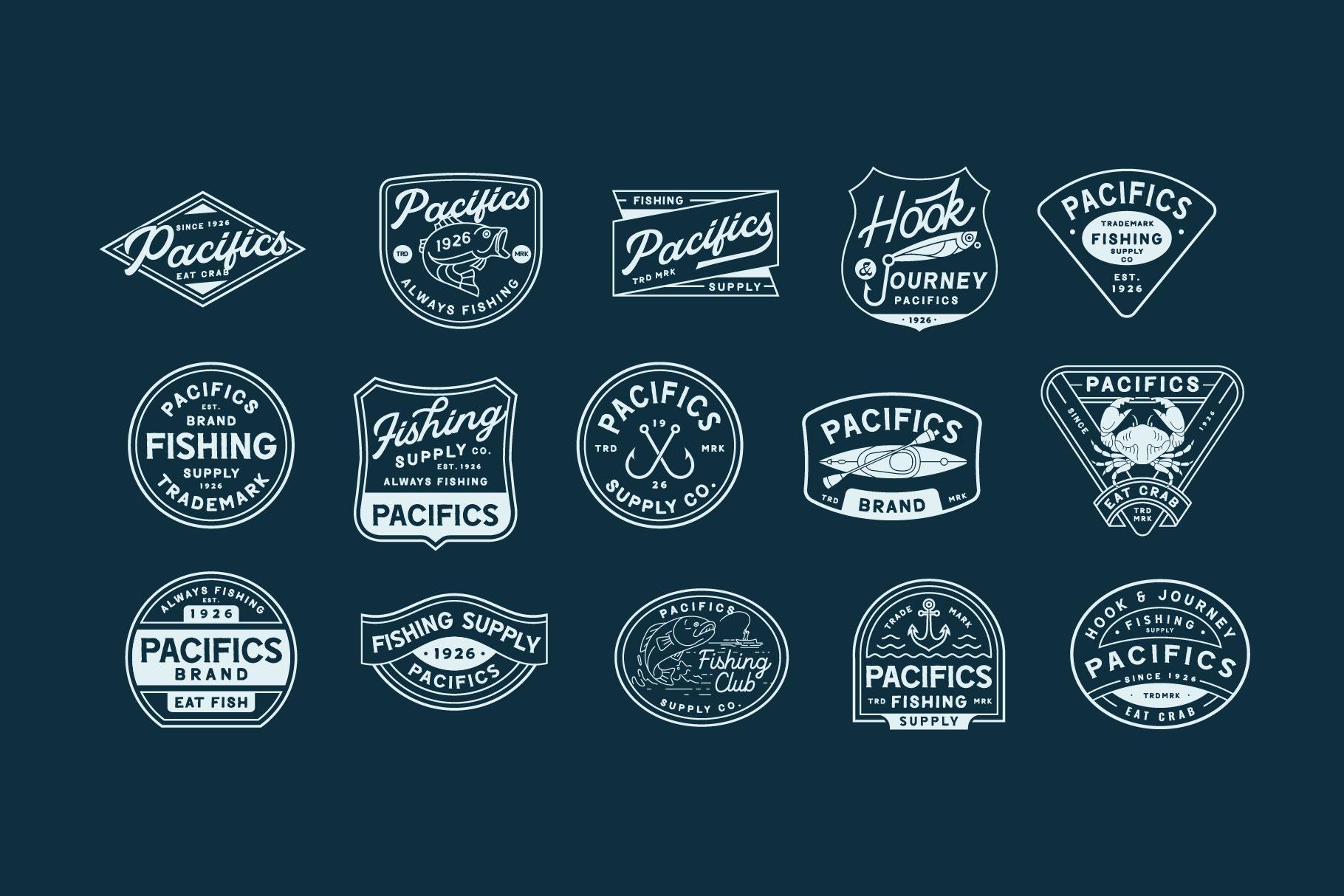Vintage Fishing Logo Templates