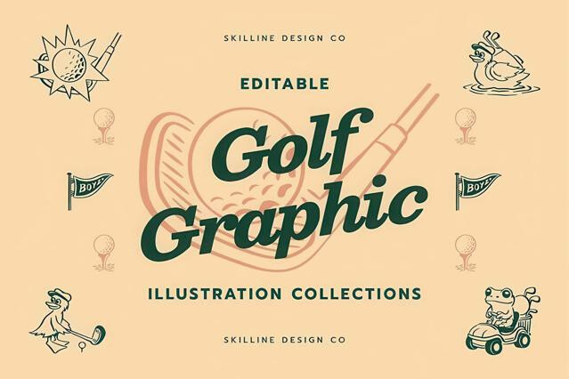 Golf Vintage Logo Templates