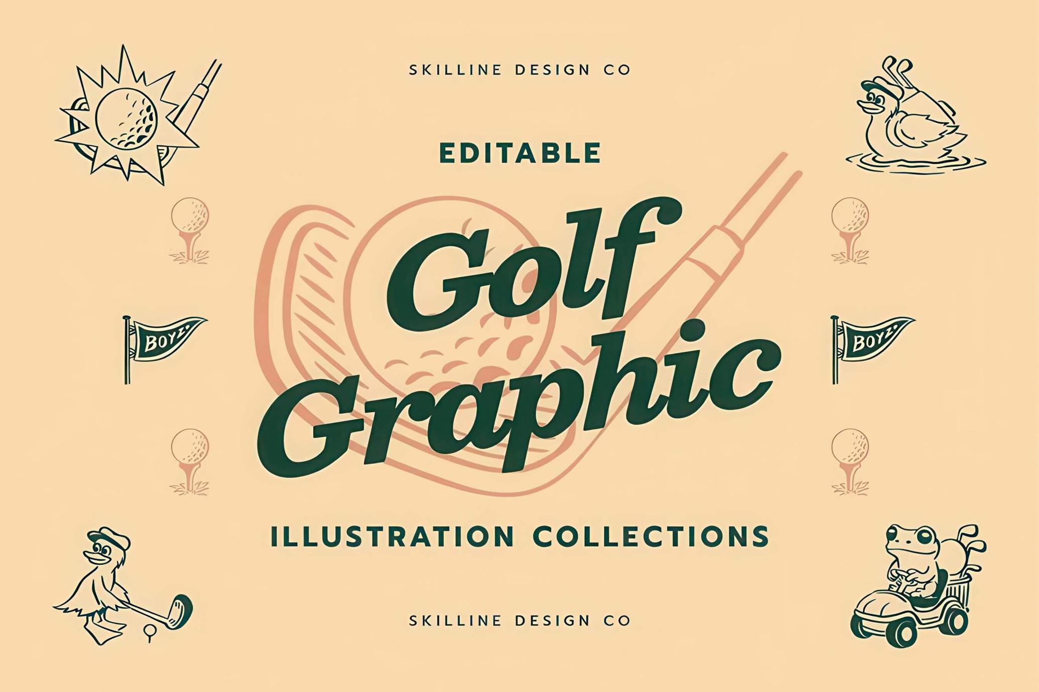 Golf Vintage Logo Templates