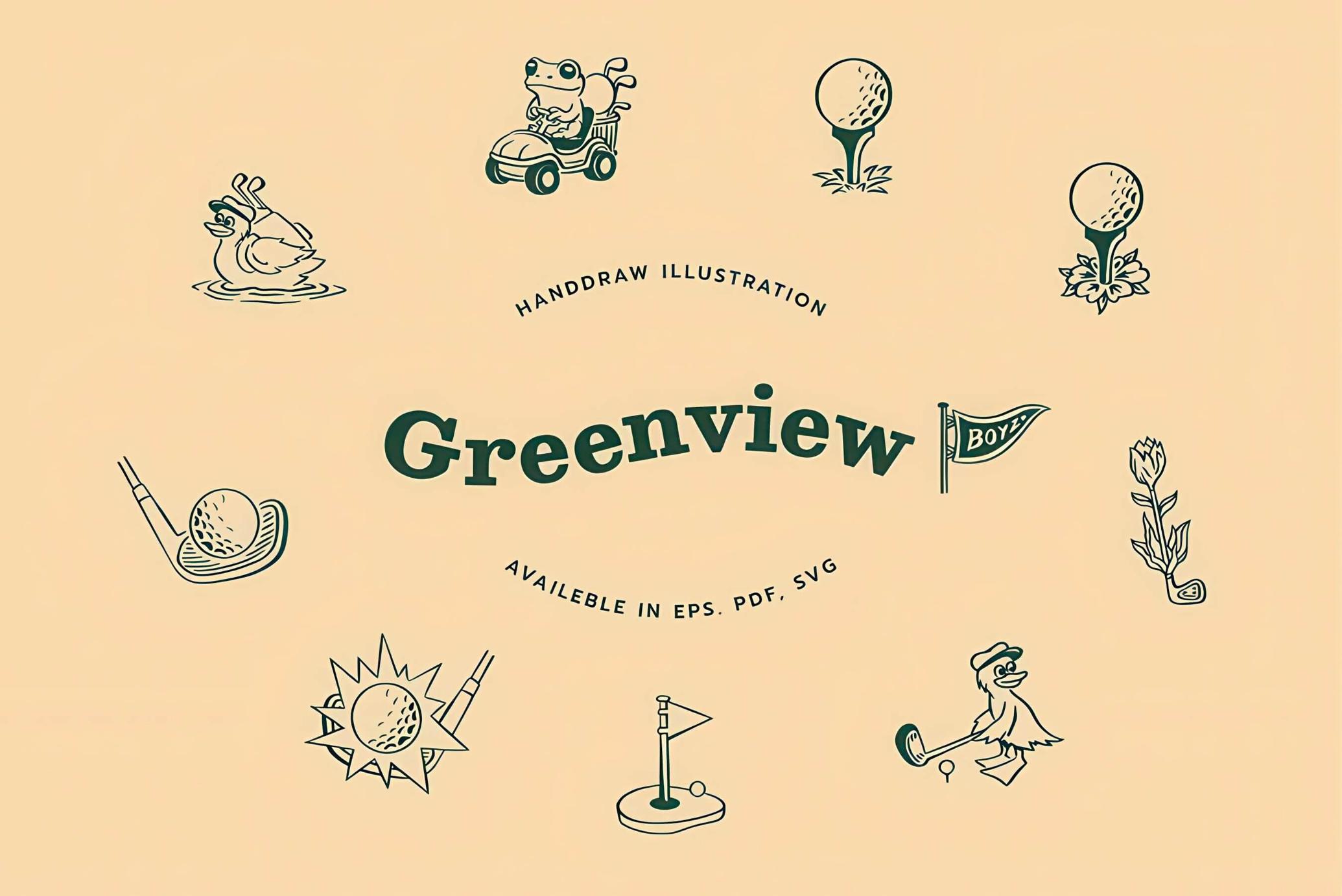 Golf Vintage Logo Templates