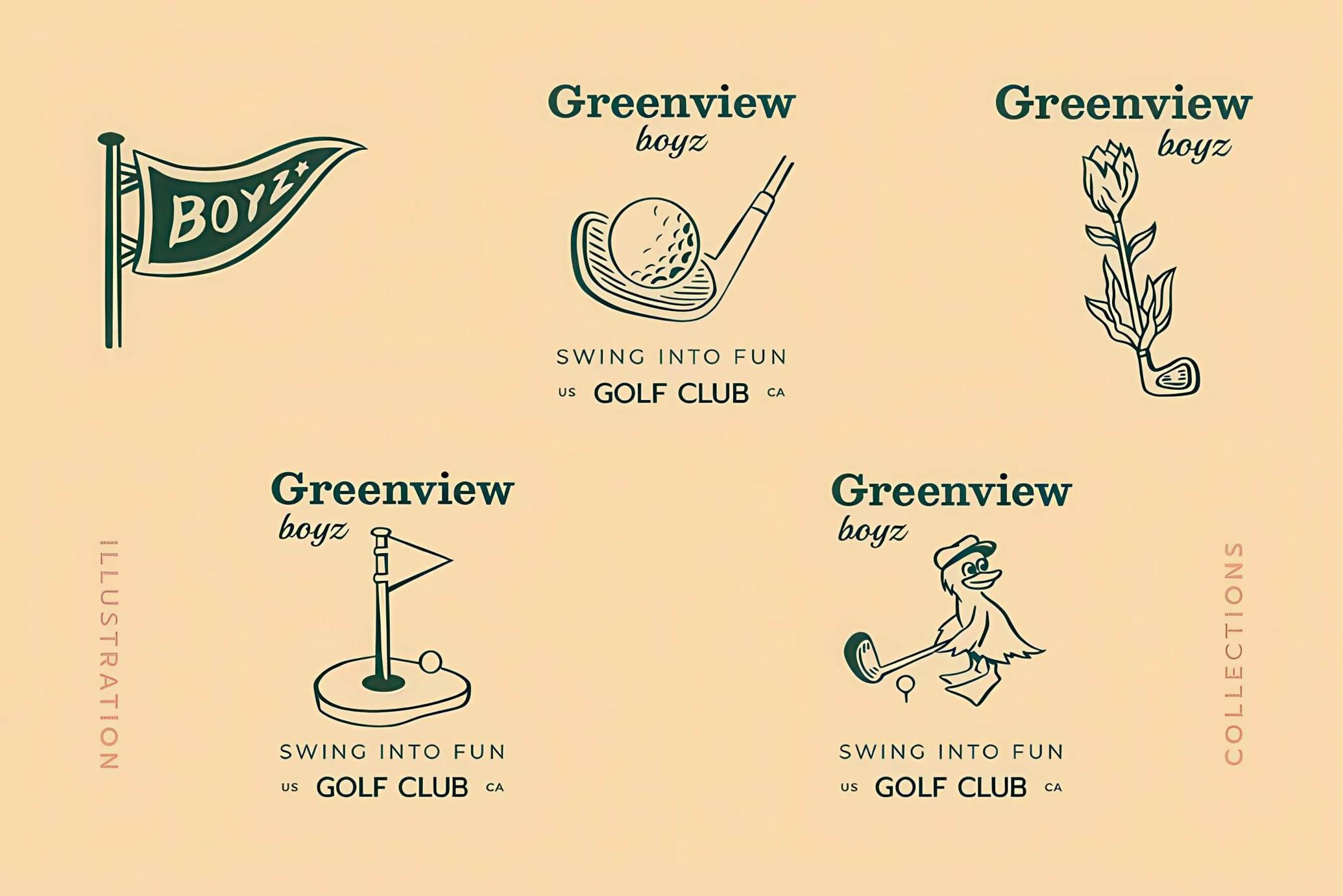 Golf Vintage Logo Templates
