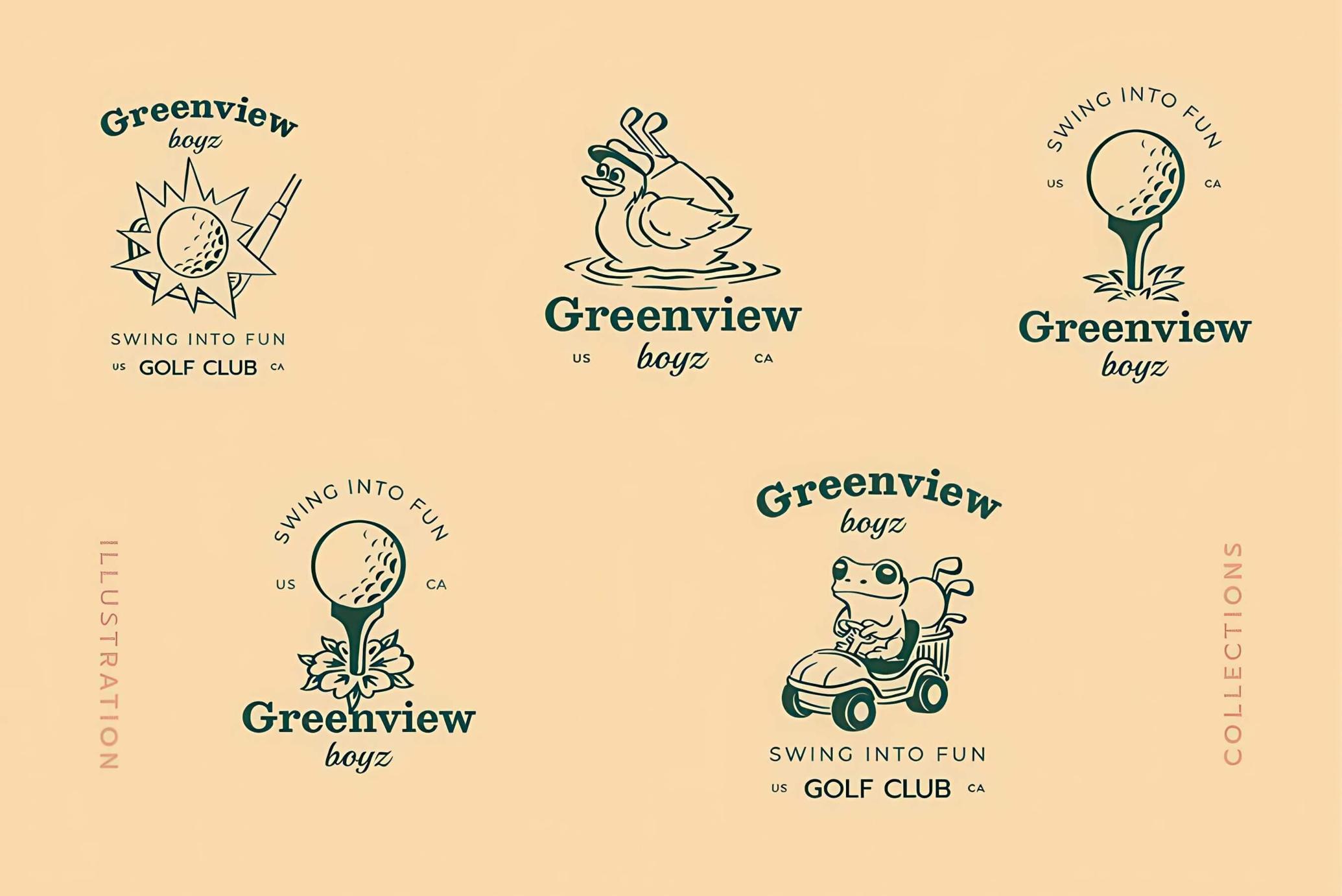 Golf Vintage Logo Templates