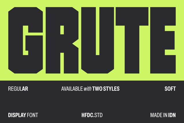 Grute Bold Sport Font
