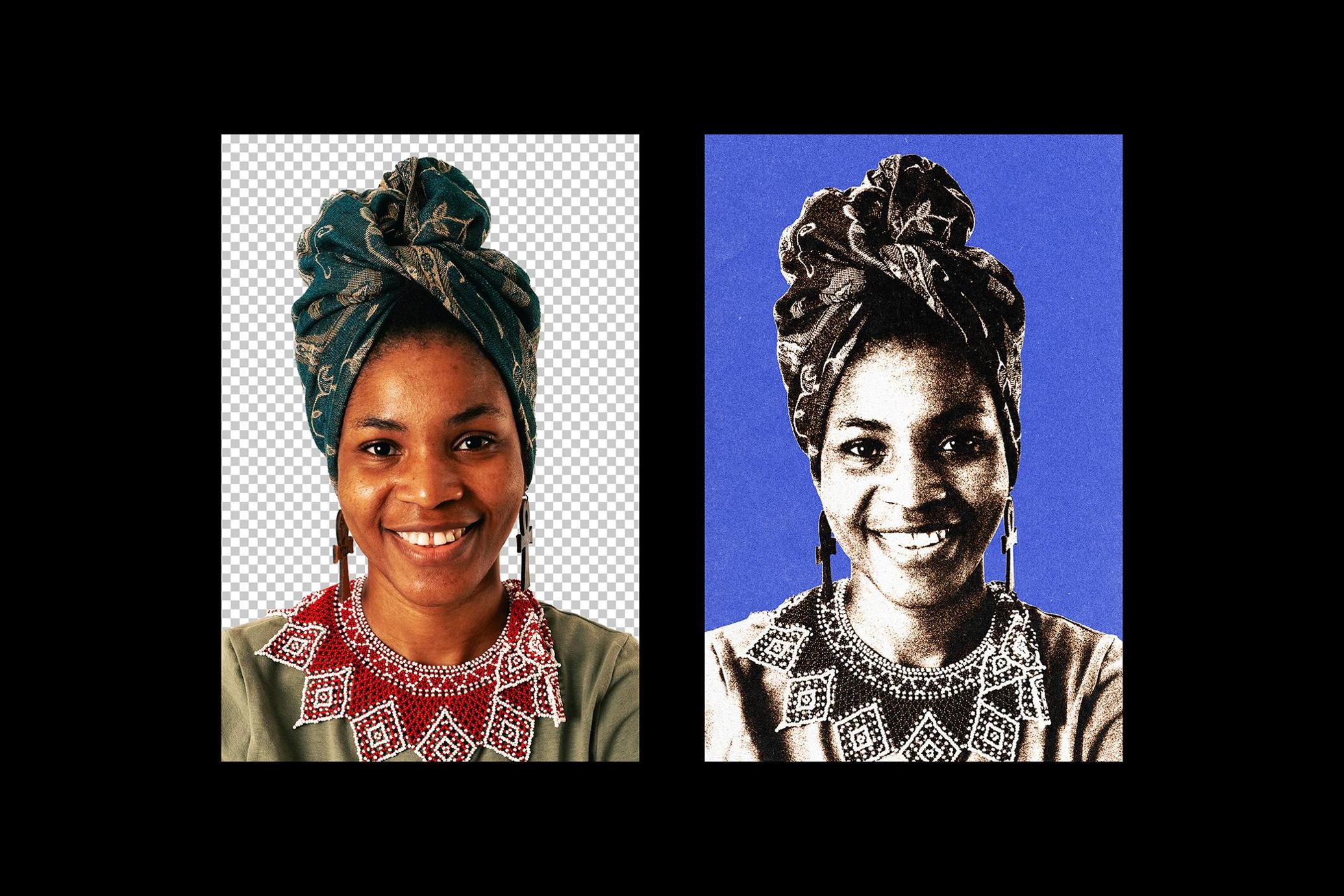 Color Risoprint Photo Effect
