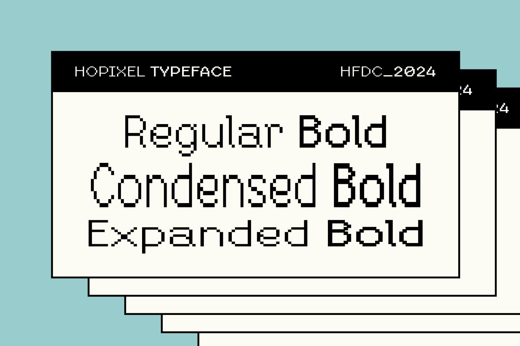 Hopixel Pixel Font Family