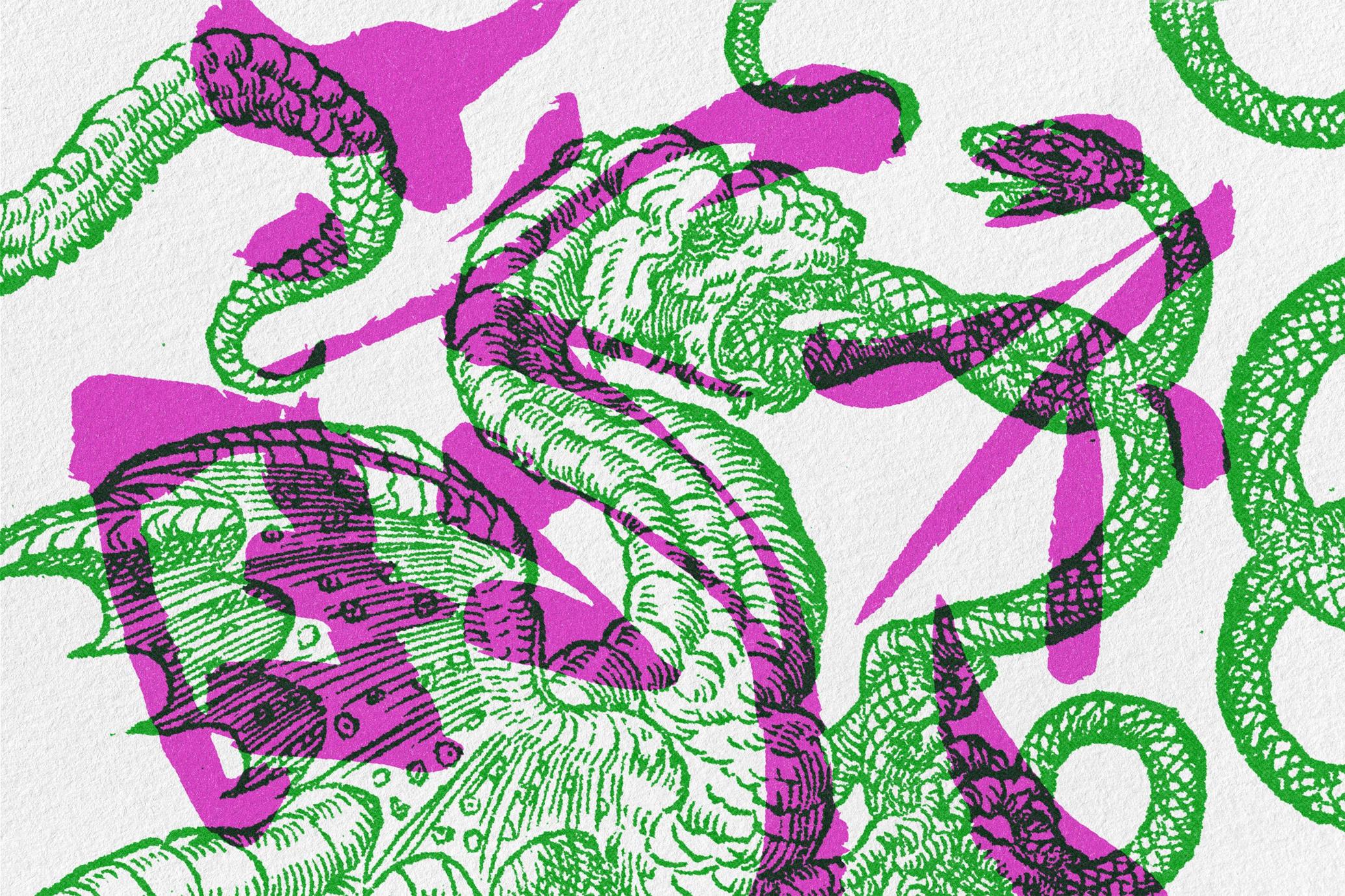 Risograph Vintage Overprint Effect