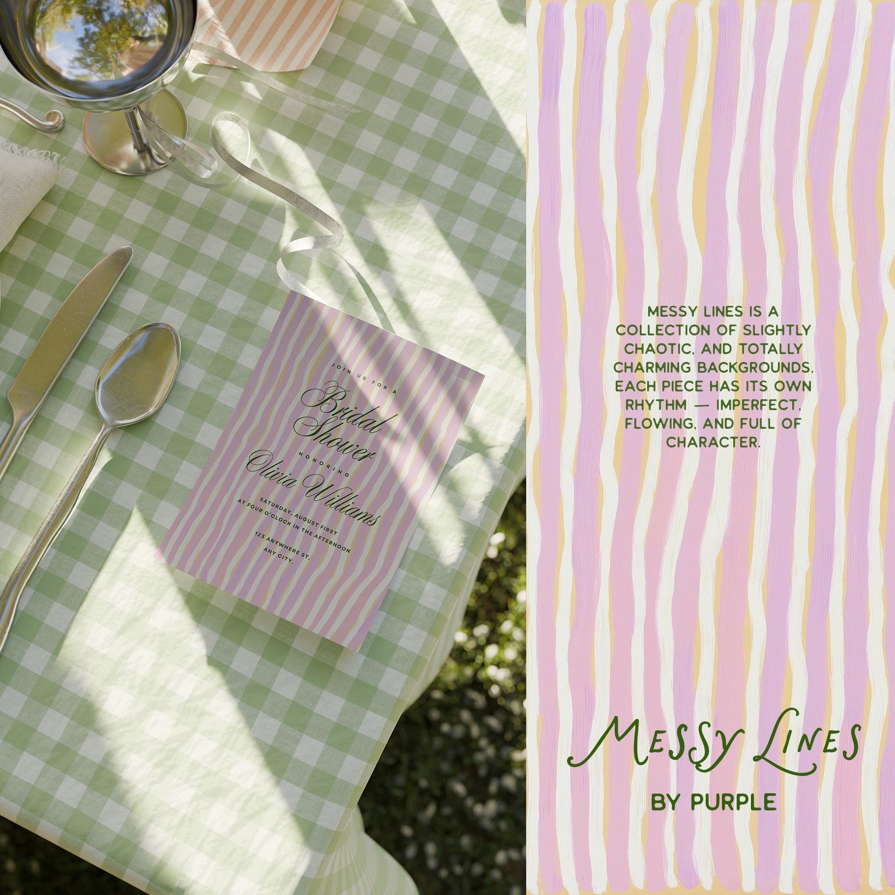 Messy Lines: Backgrounds & Borders