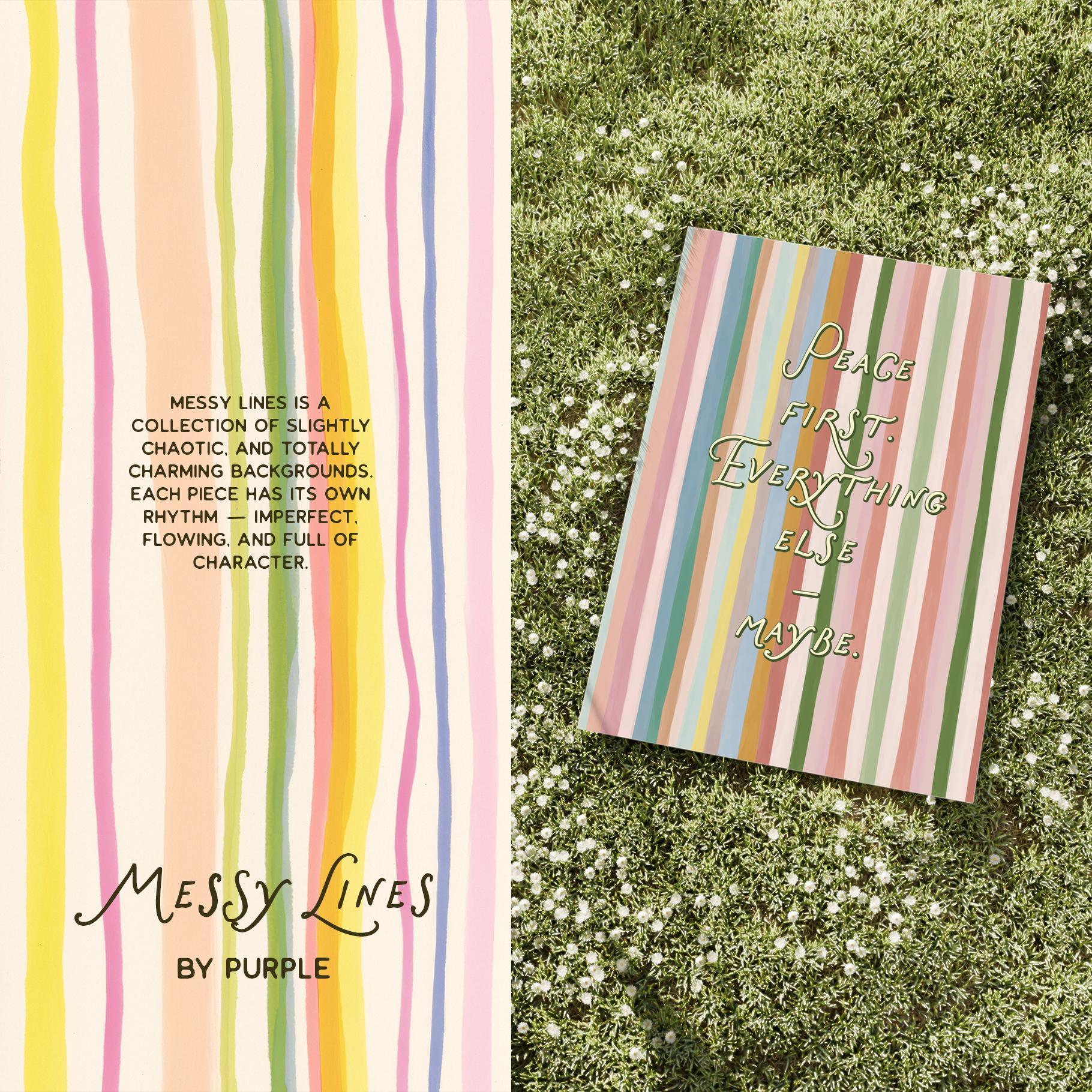 Messy Lines: Backgrounds & Borders