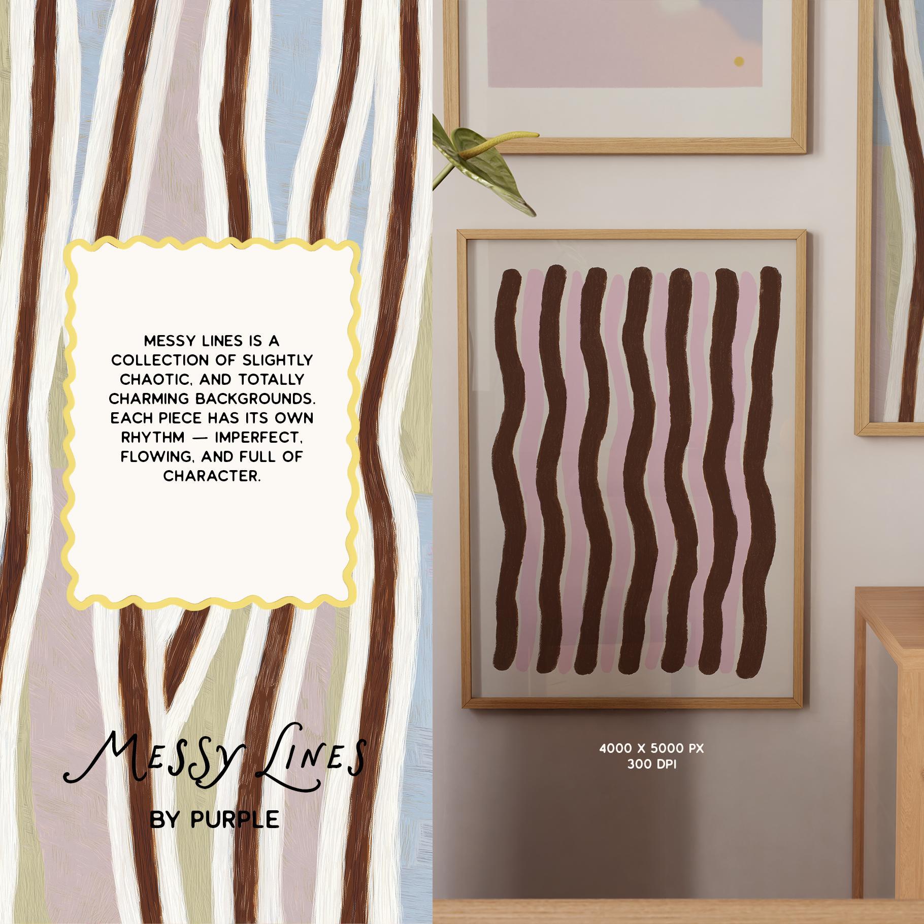 Messy Lines: Backgrounds & Borders
