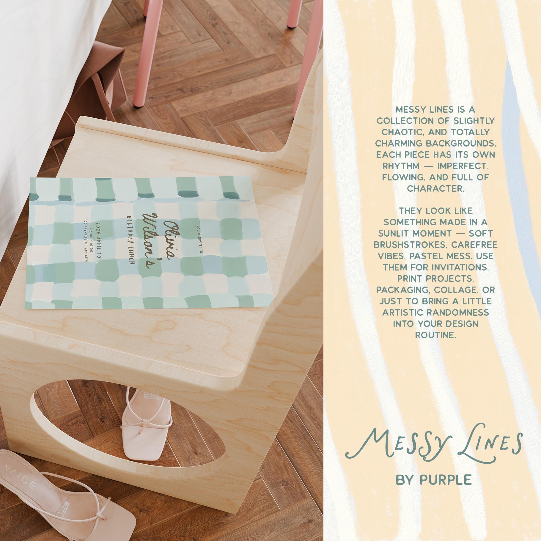 Messy Lines: Backgrounds & Borders