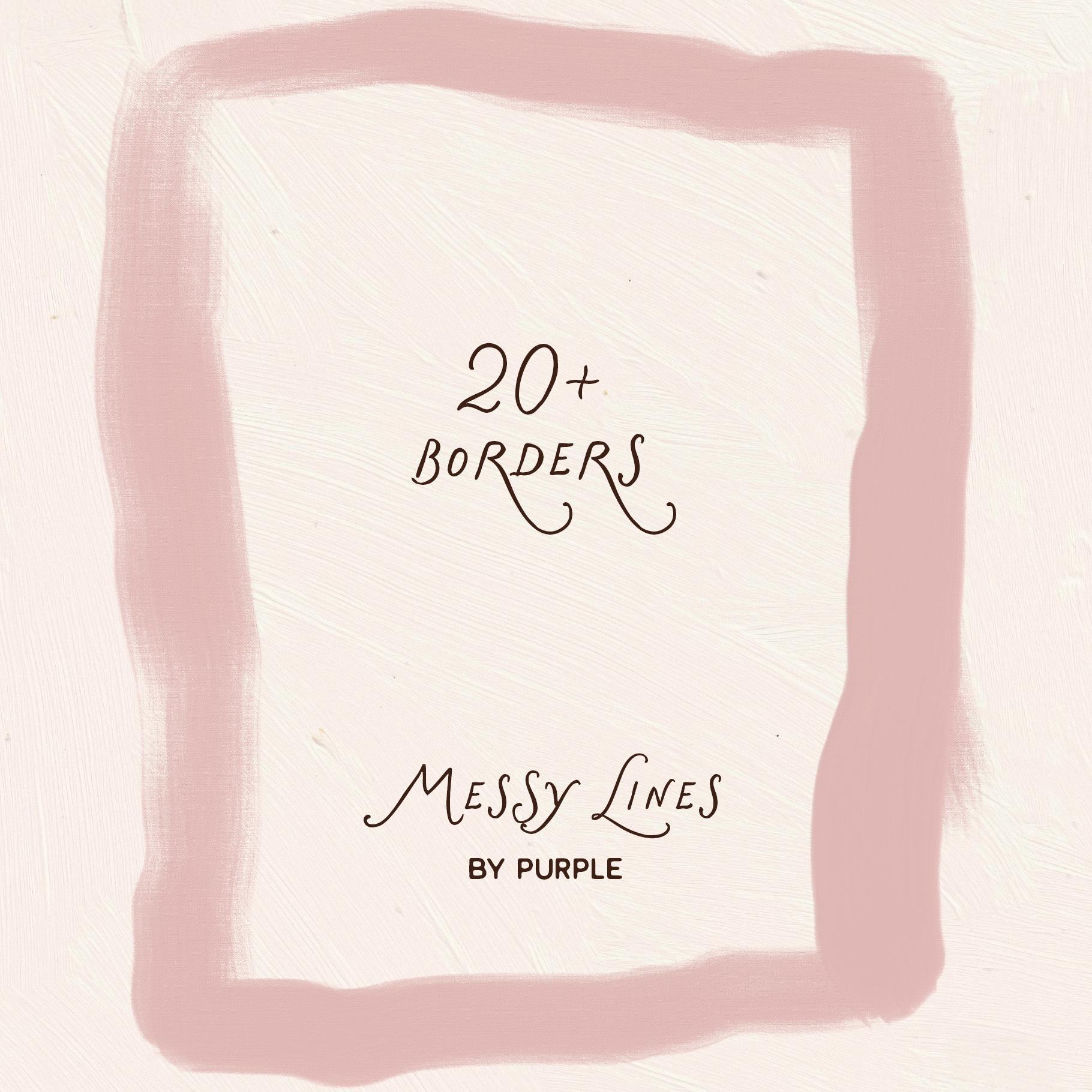 Messy Lines: Backgrounds & Borders