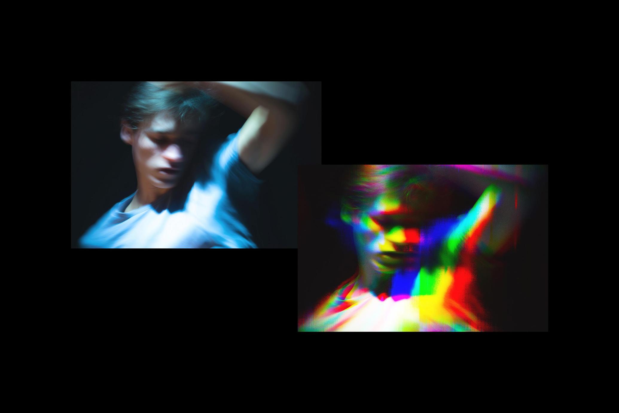 Anaglyph Glitch Photo Effect