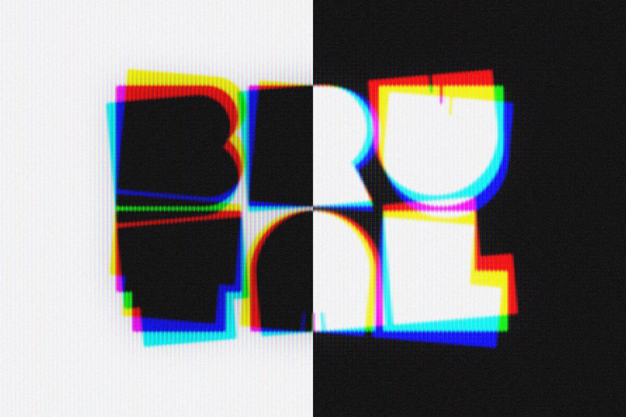 CRT Anaglyph Text Effect