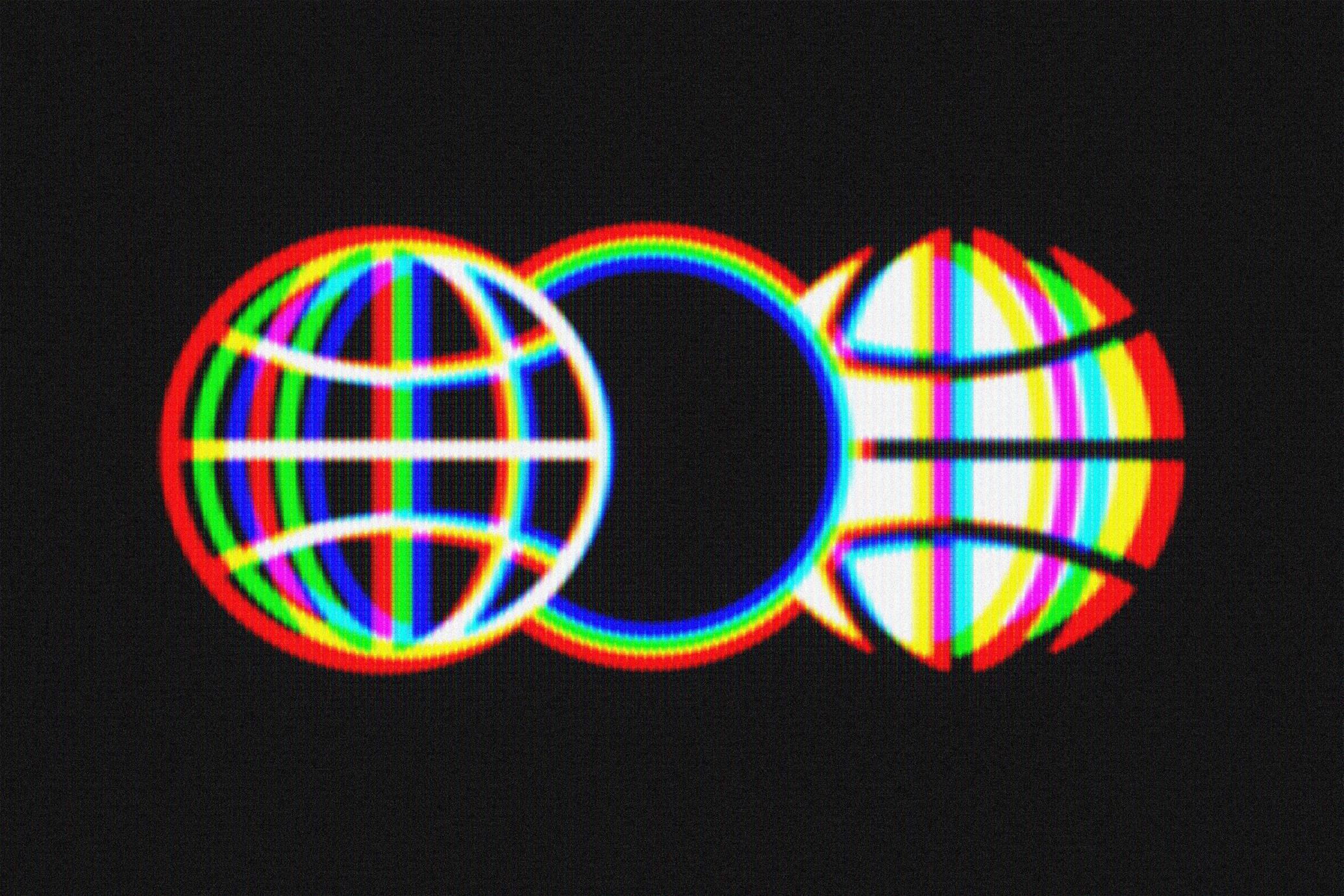 CRT Anaglyph Text Effect