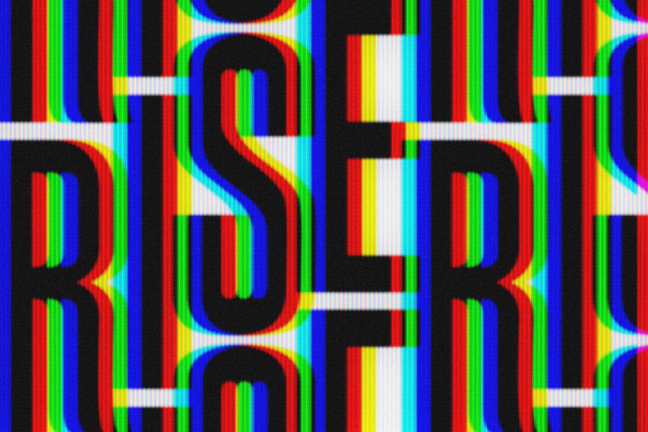 CRT Anaglyph Text Effect