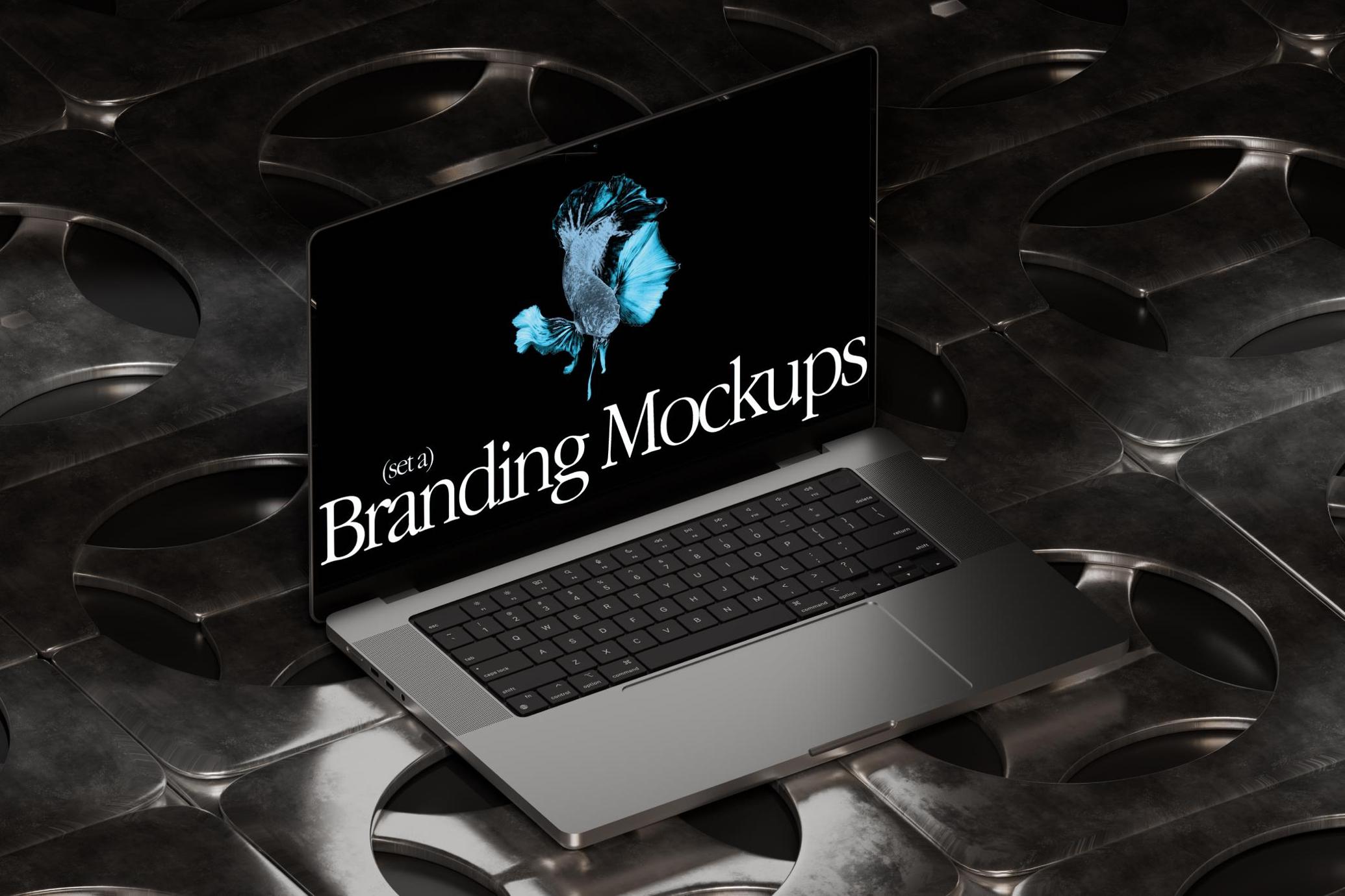 Industrial Macbook Pro Mockup