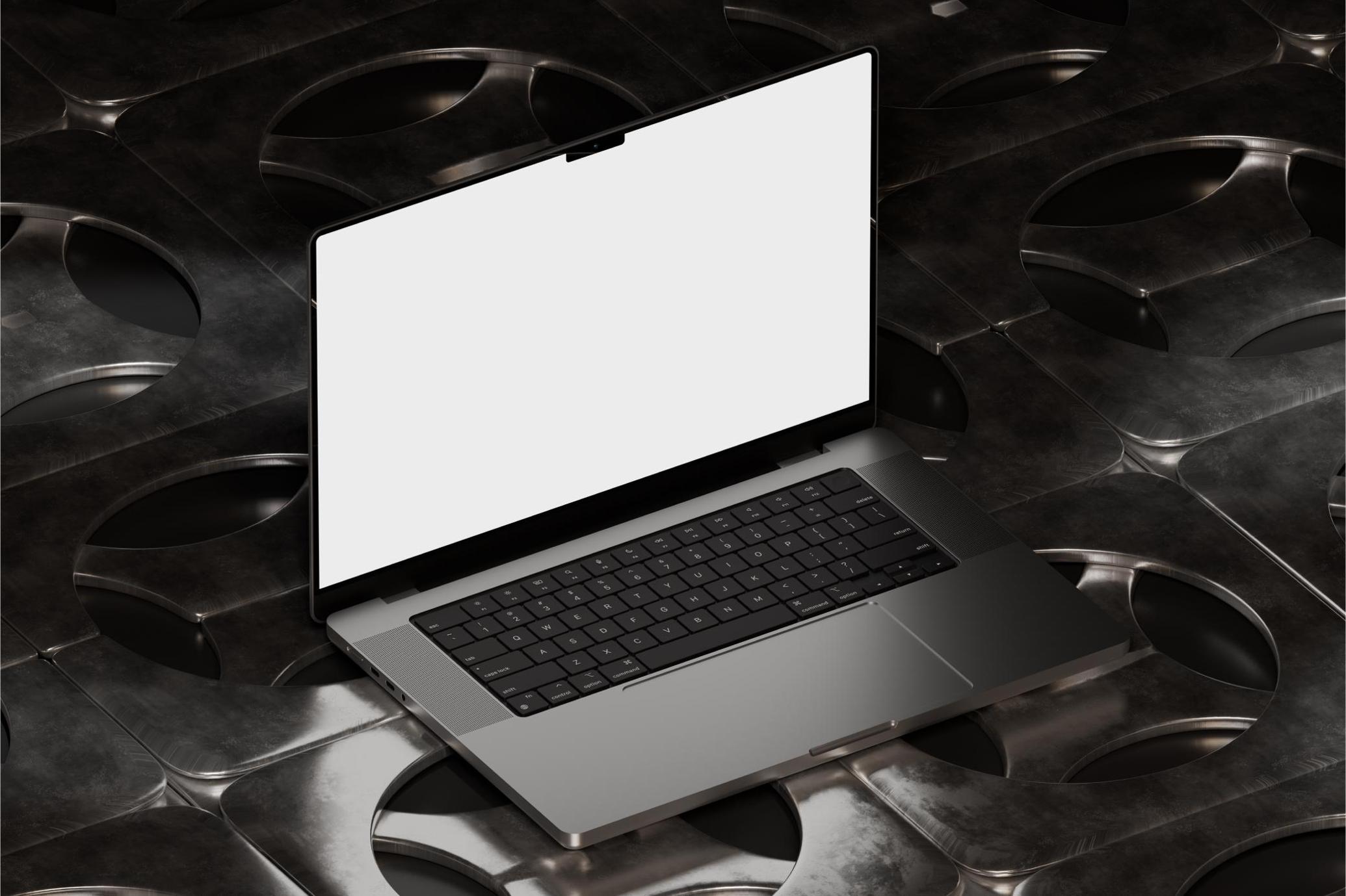 Industrial Macbook Pro Mockup