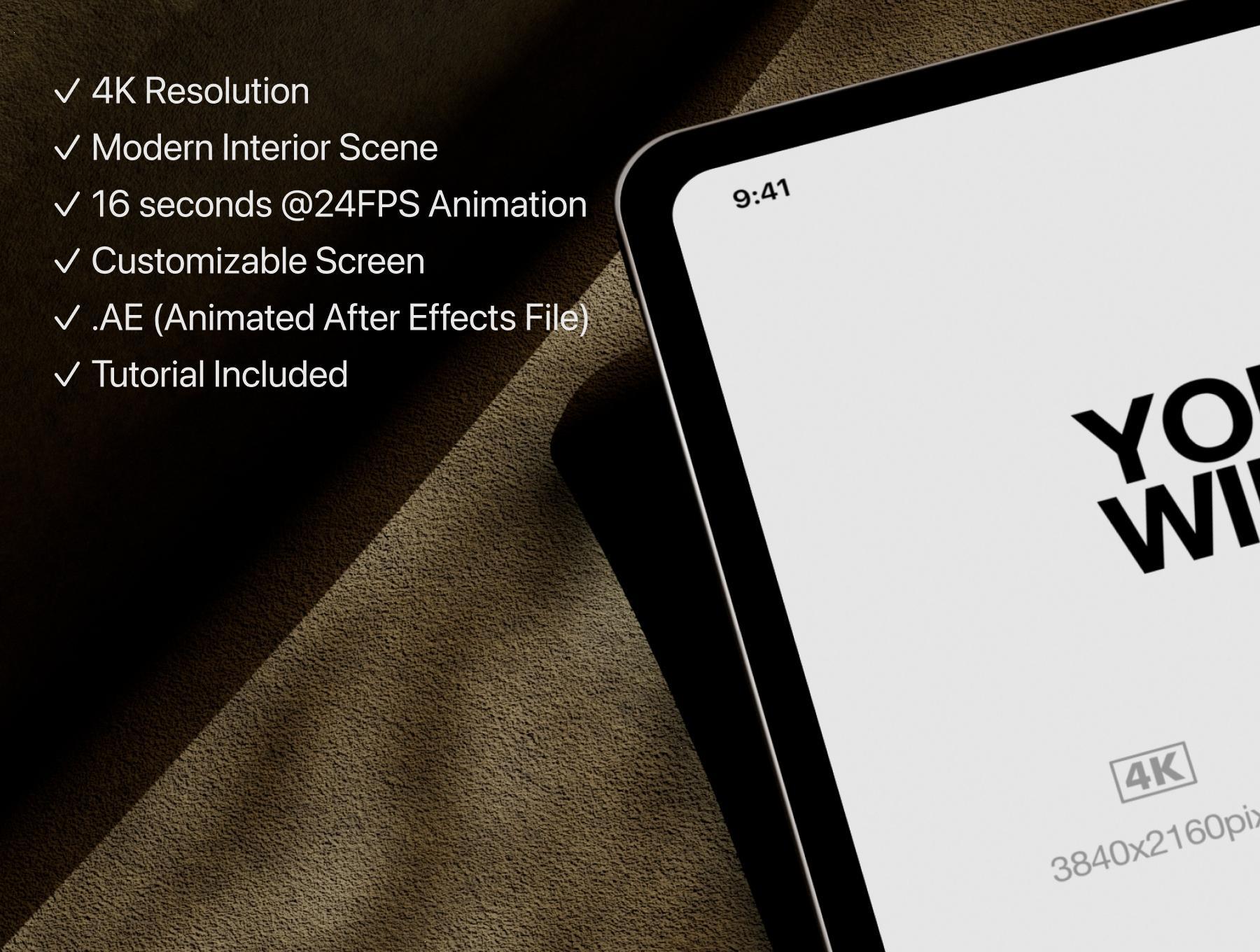 Animated iPad Pro Mockup