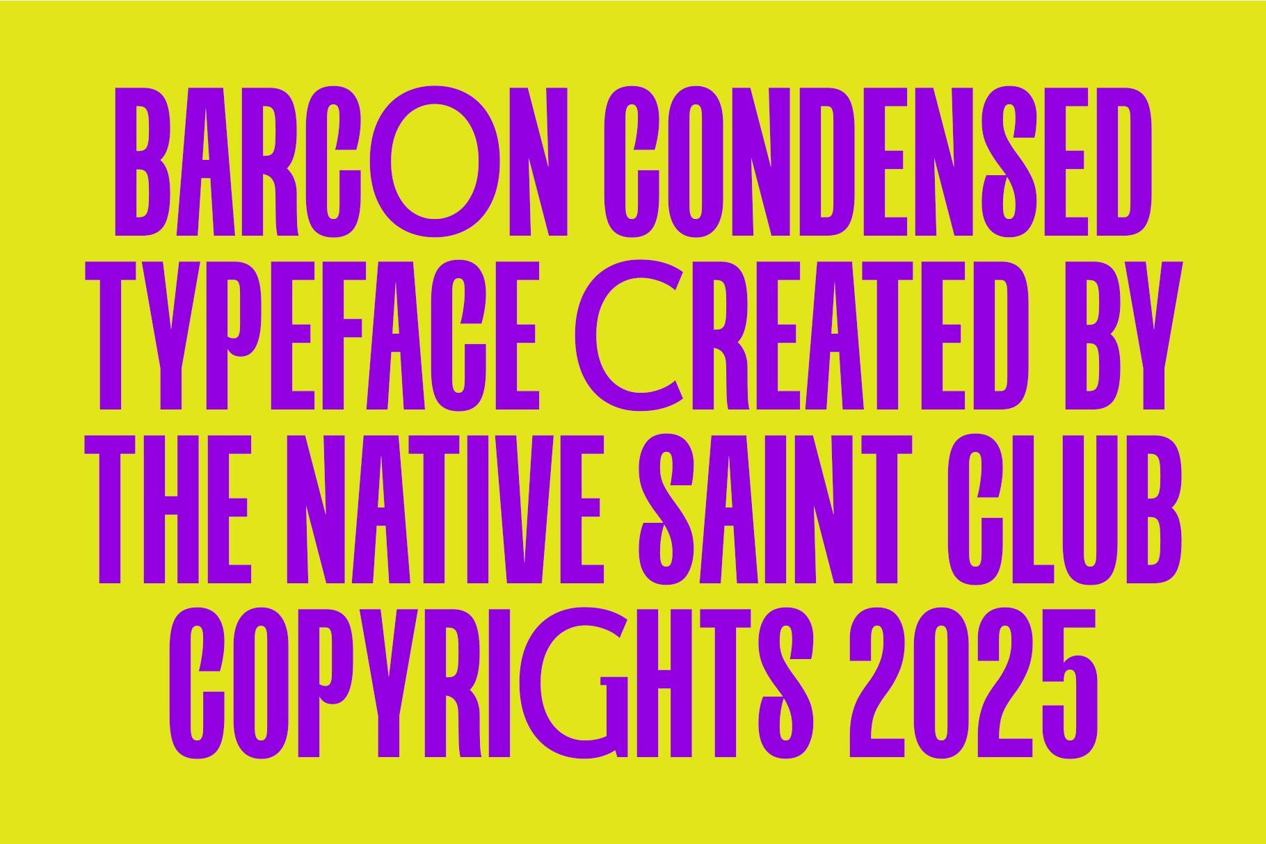 TNSC Barcon - Condensed Sans