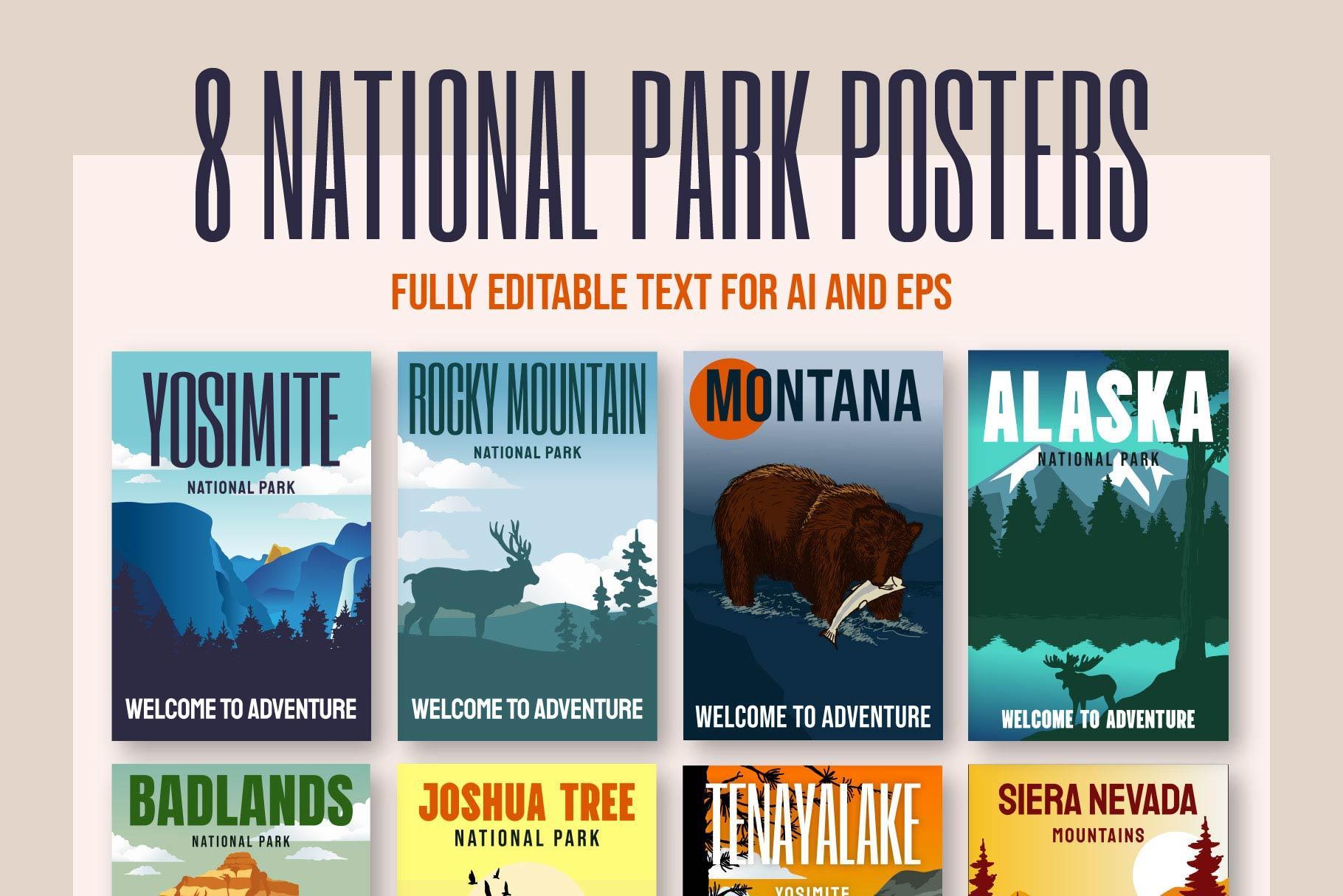 National Park Poster Collection