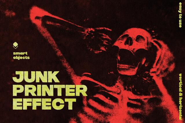 Junk Printer Photo Effect
