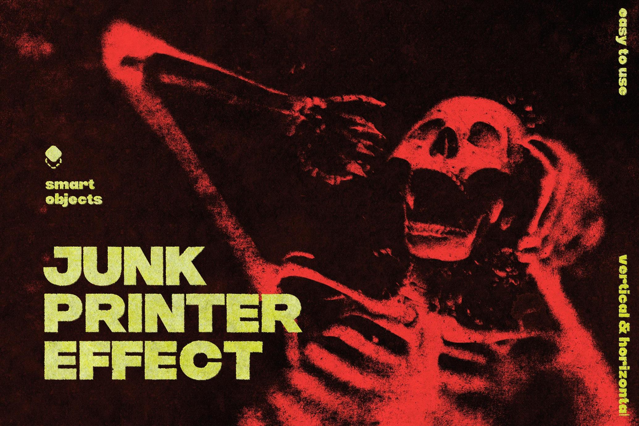 Junk Printer Photo Effect