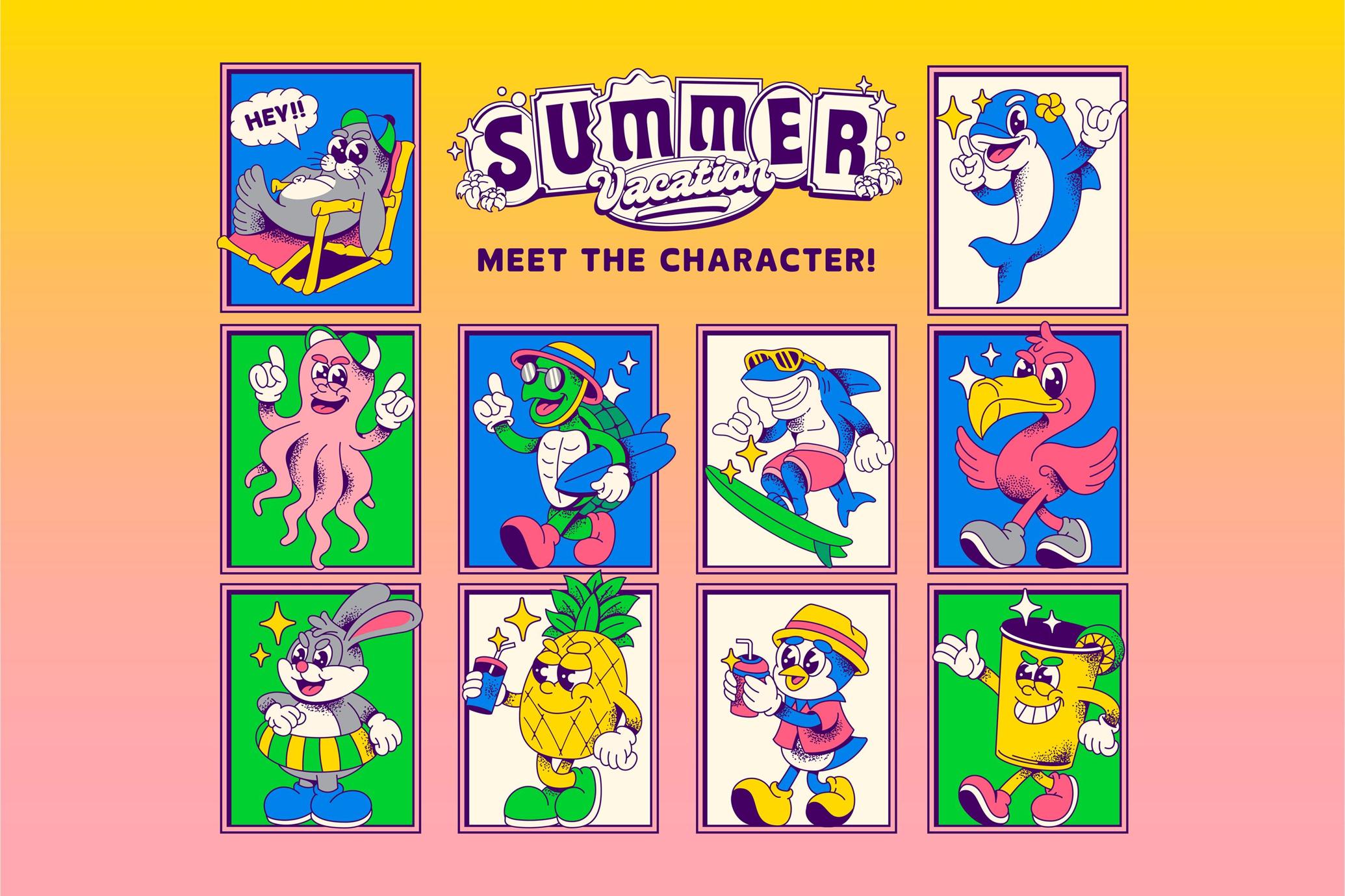 Summer Vacation Mascot