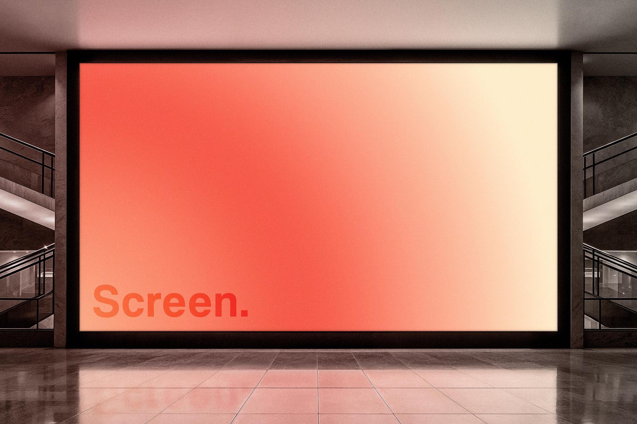 Shopping Mall Screen Mockup