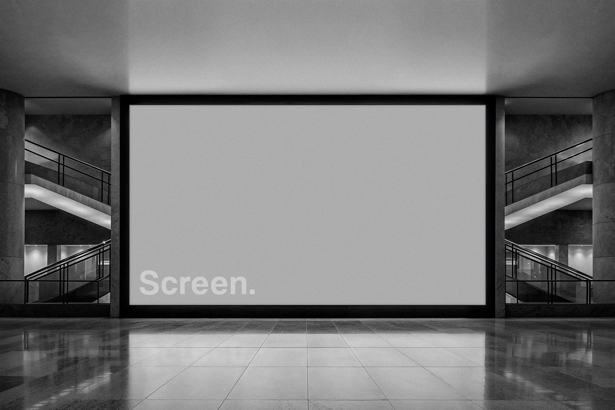 Shopping Mall Screen Mockup