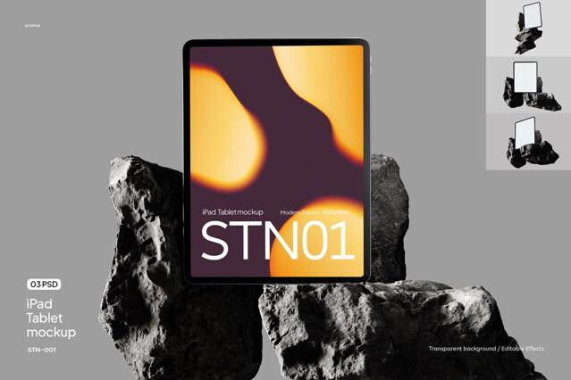 Standing iPad Mockup Set