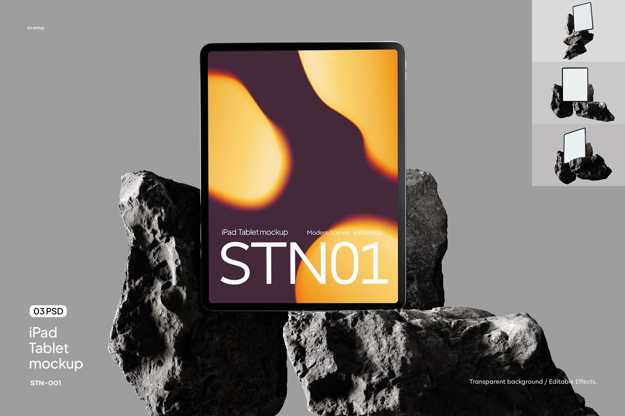 Standing iPad Mockup Set