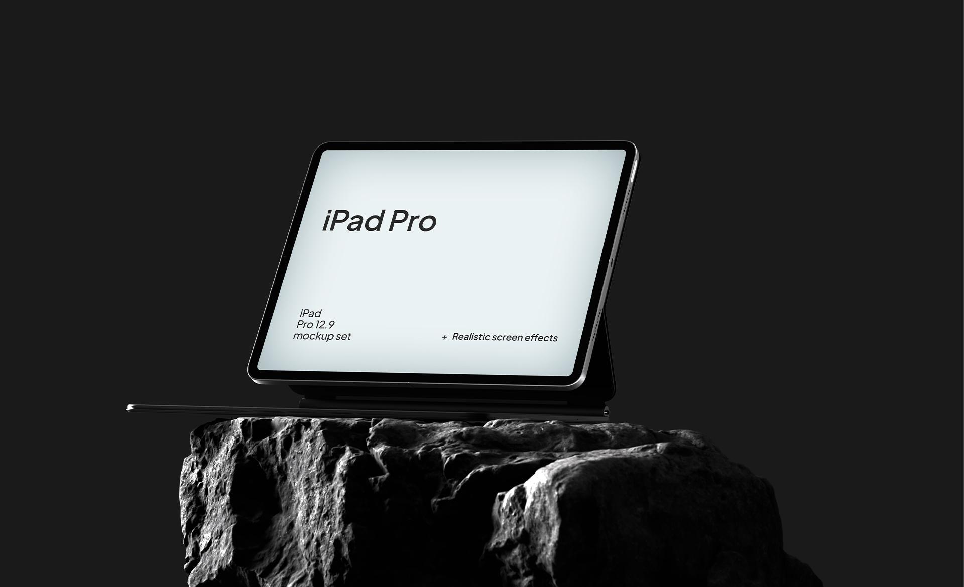 Standing iPad Mockup