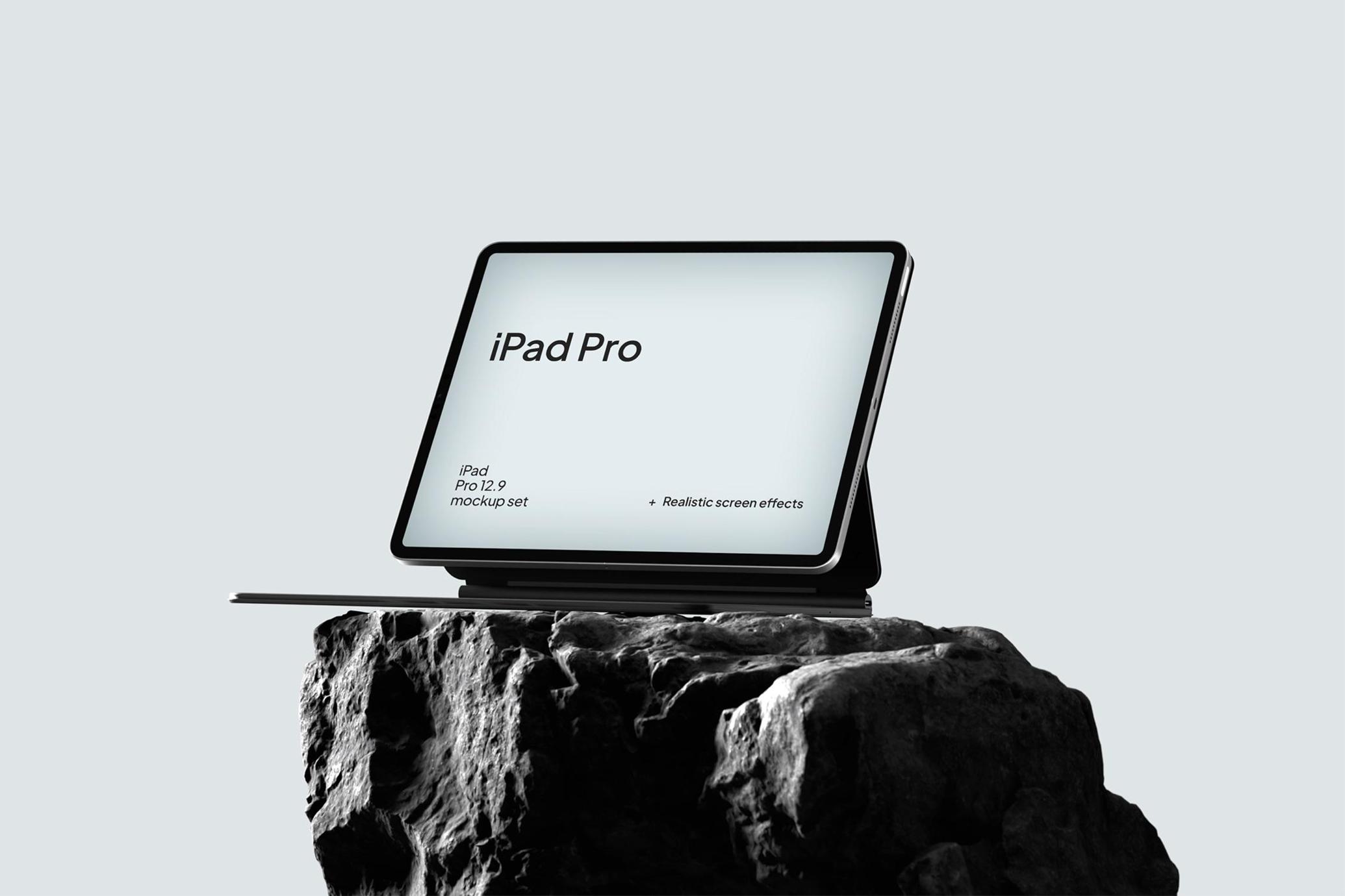 Standing iPad Mockup
