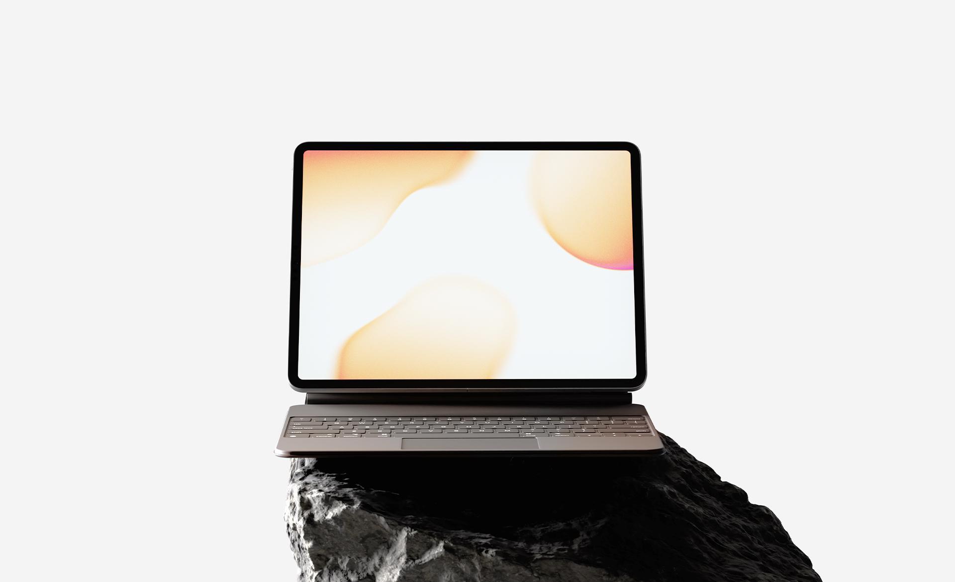 Standing iPad Mockup