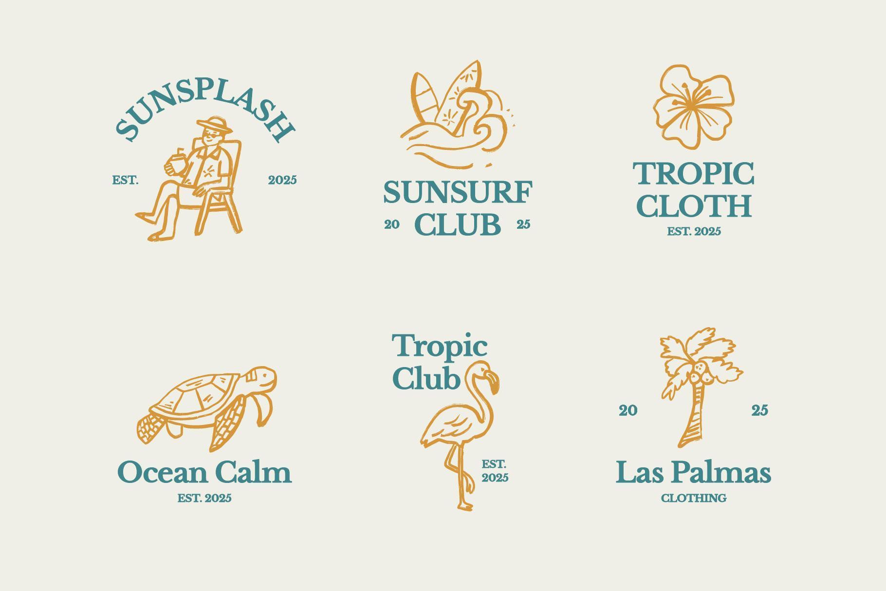 Tropical Aesthetic Illustration