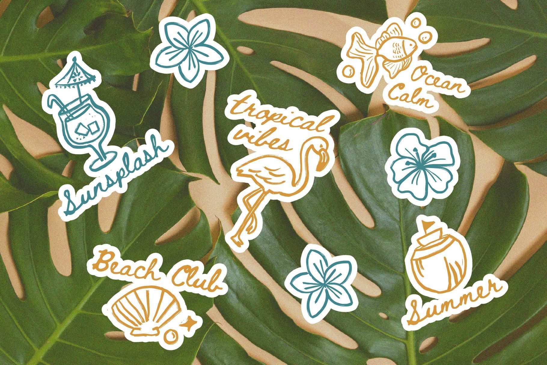 Tropical Aesthetic Illustration