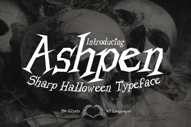 Ashpen - Sharp Halloween Serif